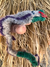 Image 2 of Snake Finger Puppet - Eggplant