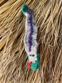 Image 3 of Snake Finger Puppet - Eggplant
