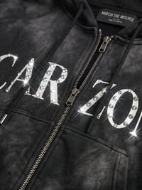 Image 2 of The "SCARIZONA" Rhinestone Zip Up Hoodie