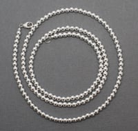 Image 2 of Sterling silver ball bead necklace 