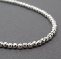 Image 3 of Sterling silver ball bead necklace 