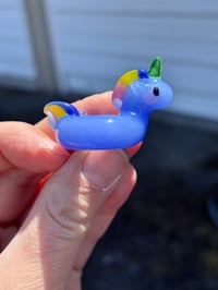 Image 1 of Blue unicorn pool float 