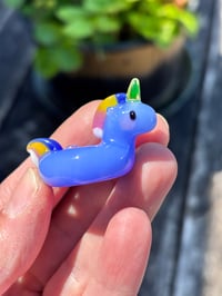 Image 2 of Blue unicorn pool float 