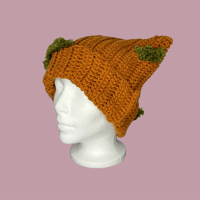 Image 2 of Moss Cat Ear Beanie (Bulky)