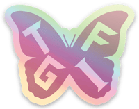 TGIF HOLOGRAPHIC STICKER