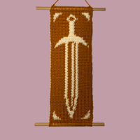 Yellow Sword Hanging Tapestry