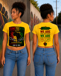 Image 2 of ITRAPP Juneteenth Cropped Tee