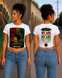 Image 3 of ITRAPP Juneteenth Cropped Tee