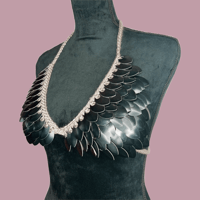 Image 1 of Black Scalemail Bikini Top