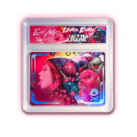 Image 2 of Limited Edition ULTRA RARE "Eat Me" Embossed Holographic Trading Card Slab