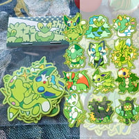 Image 1 of Pokemon | Green Shiny Sticker Pack