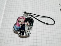 Image 2 of Alien Stage | Sua & Mizi Chibi Phone Charm/Postcard