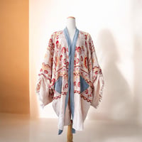 Image 2 of Upcycled Bohemian Beachy Blanket Kimono 