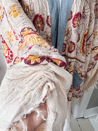 Image 5 of Upcycled Bohemian Beachy Blanket Kimono 