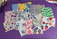 20 pieces of feedsack as shown 