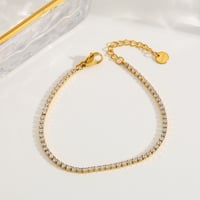 18K Gold Plated Rhinestone Bracelet 