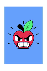 Angry Apple - Carte d'art