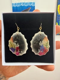 Caribou Antler/Arctic Flower earrings 