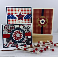 Image 13 of Patriotic Card Making Kit for Adults to DIY 6 Fourth of July Greeting Cards for Beginners