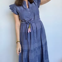 Image 1 of The Kerry Ann dress - striped blue white