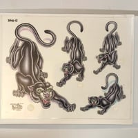Image 1 of 1994 Official Tattoo Brand production panther sheet 365-c