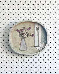Image 1 of Pinky Globes 2 – ceramic wallplate artwork