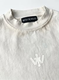 Image 2 of The "Watch the Wolves" Raw-Edge Muscle Tee