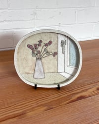 Image 2 of Pinky Globes 2 – ceramic wallplate artwork