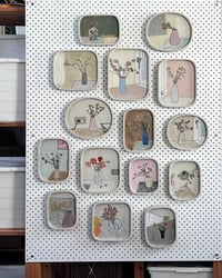 Image 3 of Scarlet Gum  – ceramic wallplate artwork