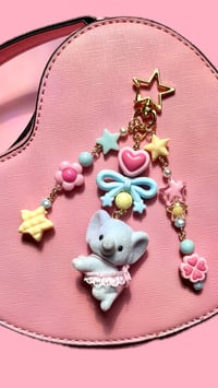 Pastel baby elephant keychain 