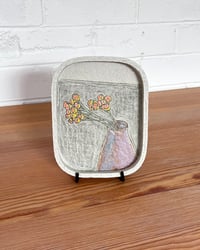 Image 2 of Yellow buttons 2 – ceramic wallplate artwork
