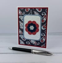 Image 4 of Patriotic Floral Card Making Kit for Adults to DIY 6 4th of July Greeting Cards