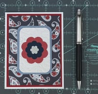 Image 9 of Patriotic Floral Card Making Kit for Adults to DIY 6 4th of July Greeting Cards