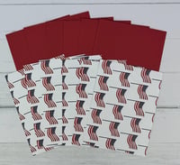 Image 5 of Patriotic USA Flag Card Making Kit for Adults to DIY 6 4th of July Greeting Cards