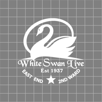 "White Swan Live" Vinyl Decal Sticker