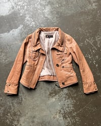 Image 9 of TAN UTILITY LEATHER JACKET