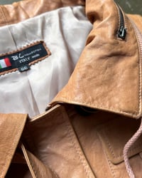 Image 8 of TAN UTILITY LEATHER JACKET