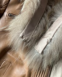 Image 7 of FUR COLLAR LEATHER JACKET