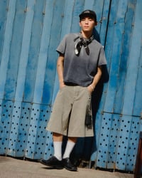 Image 2 of THE IDIOT Buckle Shorts Grey