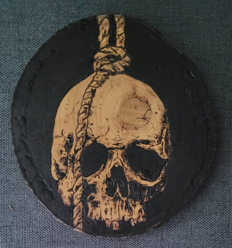Image of Untitled wood burning art