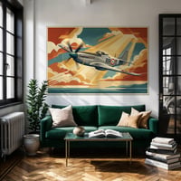 Image 5 of Stampa Fine Art ispirata ad un P-51 Mustang dell'Aeronautica Militare