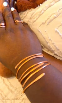 Image 1 of Copper bangle set (3)