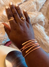 Image 3 of Copper bangle set (3)