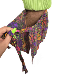 Image 5 of Colorful Silk Wrap Sarong Skirt