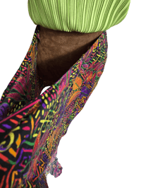 Image 6 of Colorful Silk Wrap Sarong Skirt