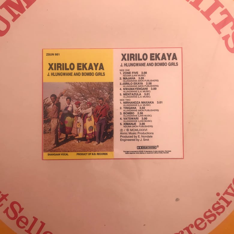 Image of J Hlungwane And Bombo Girls - Xirilo Ekaya