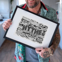 Image 1 of Framed A4 Hythe Things to See and Do Art Print