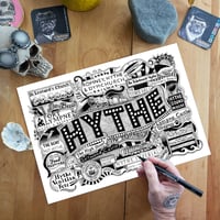 Image 2 of Framed A4 Hythe Things to See and Do Art Print