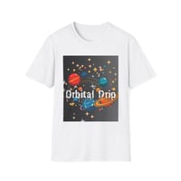 Image 1 of Orbital Trip T-Shirt | Retro Planets, Space Typography