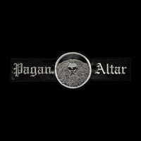 PAGAN ALTAR FAUX LEATHER LOGO OFFICIAL BACKPATCH   